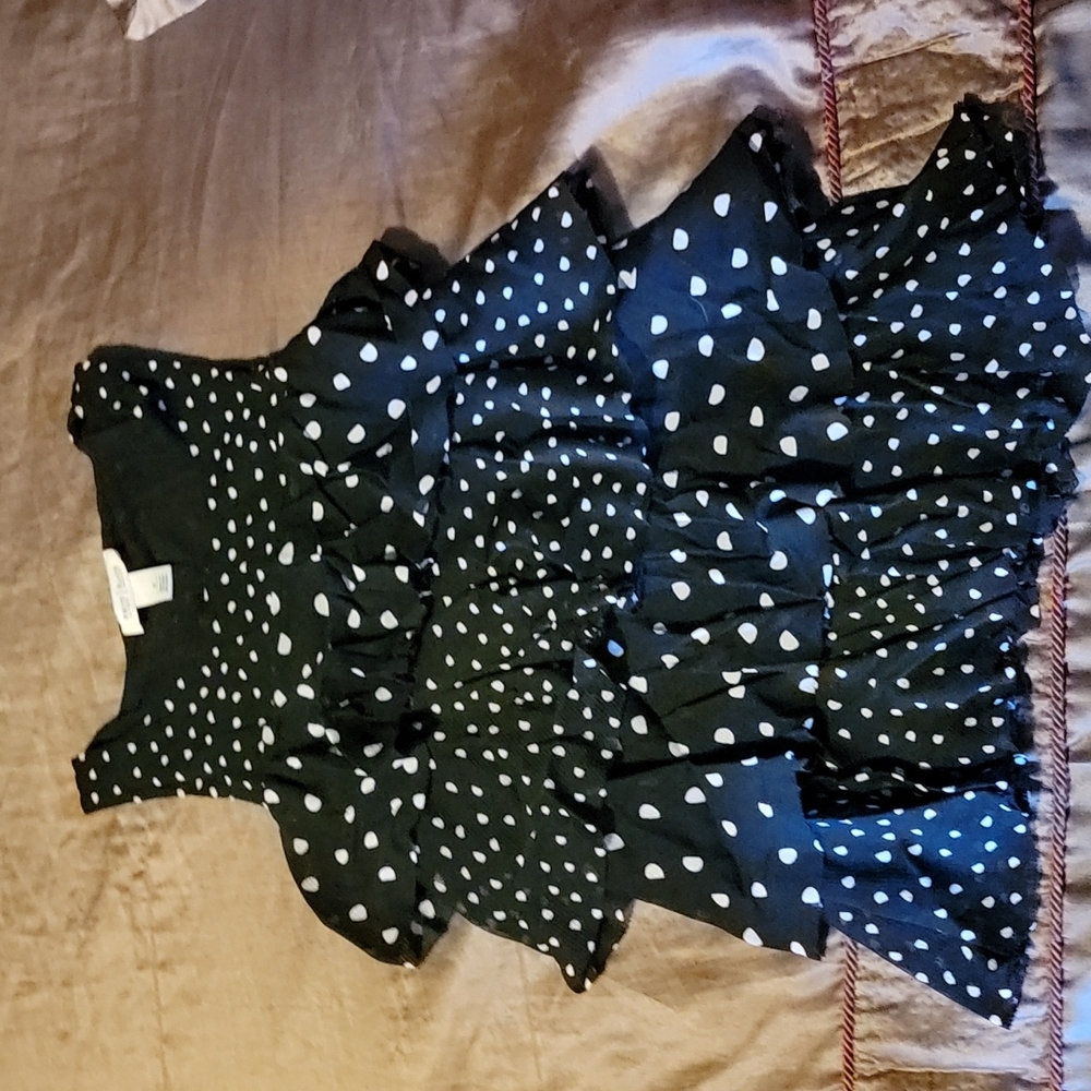 Polka-dot Ruffle Tank